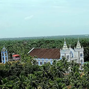 Mount Rosary Church Santhekatte view Udupi